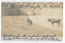 1906 bullfighter, ring, matador San Antonio, Texas; history, photo postcard RPPC picture