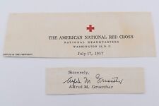 Alfred M. Gruenther Autograph Clipping, Four Star General & Red Cross President picture