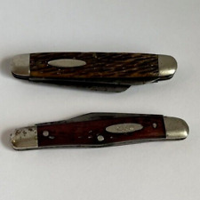 2 Knives-Antique- CASE TESTED XX Two Blade Pocket 1920-1940 and Walden 3 blade picture