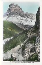 Field BC~Cathedral Mountain~Colorized Real Photo Postcard picture