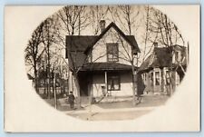 Minneapolis Minnesota MN Postcard RPPC Photo Victorian House Child 1908 Antique picture