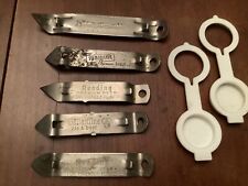 LOT of (7) Vintage Assorted Metal Advertising Bottle Openers Reading Beer picture