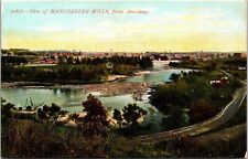 Scenic View Manchester Hills Amoskeag Running River Highway City Postcard Unused picture