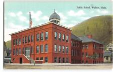 Public School, Wallace, Idaho Shoshone County c1910s Vintage Postcard picture