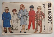 Vintage Butter ick 6974 Child's Pajama Pattern Size 4-5-6 Uncut NOS picture
