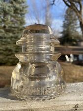 CD154 Lynchburg No 44, Pink Tint Color. Glass Insulator picture