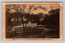 Nebraska City NE, J. Sterling Morton Park Monument, c1910 Vintage Postcard picture
