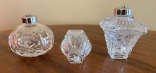 Waterford Crystal 1995, 1996 and 1998 Annual Christmas Ball Ornaments picture