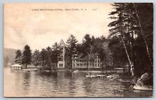 Spofford New Hampshire~Lake Spofford Hotel~Pier to Pavilion~c1910 Postcard picture
