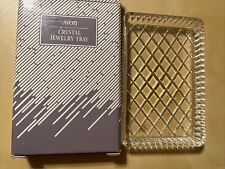 AVON 1990 Crystal Jewelry/Trinket Tray - 24% lead crystal (NOS) - Vintage picture