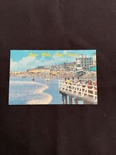 Vintage Cape May New Jersey Beach View Postcard picture