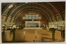 Saugatuck Postcard Interior Of Big Pavilion Michigan MI 1920s picture