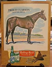 Circa 1968 Rolling Rock Proud Clarion Kentucky Derby Winner Display, Latrobe PA picture