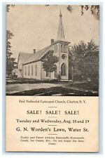 c1905 First Episcopal Church Clayton New York NY Advertising Postcard   picture