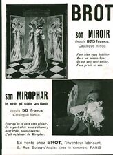 1933 Vintage Mirror Microphar Brot Sound Mirror Advertising Magazine picture