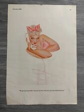 1939 Sept ESQUIRE MAGAZINE Petty Girl Pin-Up Page (FN 6.0) All Patched Up picture