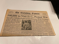 APRIL 24 1971 CLARKSBURG west virginia newspaper vietnam war protest picture