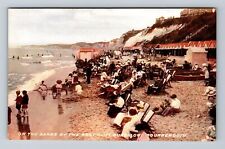 Bournemouth England, On The Sands By The West Cliff Bungalows, Vintage Postcard picture