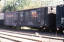 Duplicate Slide WAB #783621 Boxcar Wabash Lafayette IN 1986 Action picture