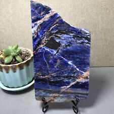 Natural Blue Sodalite Slice Crystal Stone Gemstone Polished specimens 567g A2280 picture