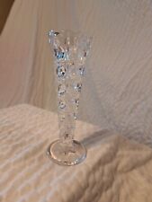 Vtg Lead Crystal 6” Bud Vase Starburst Pattern. Very Sleek And In Excellent Cond picture
