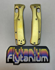 Flytanium Crossfade Brass Scales For Benchmade Mini Bugout Folding Knife FLY-912 picture