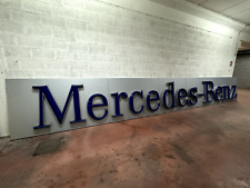 Mercedes Benz Dealer Sign 32,5 ft Authentic Vintage 1980s Mint AMG Dealership XL picture