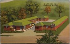 HUNTSVILLE, Alabama Postcard KAY'S MOTEL Roadside / Curteich Linen / 1955 Cancel picture