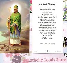 St. Saint. Patrick with An Irish Blessing - Paperstock Holy Card picture