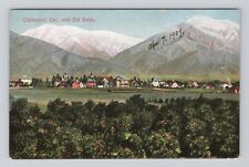 Postcard Claremont California and Old Baldy Mountain 1909 picture
