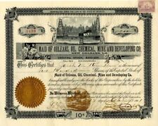 Maid of Orleans, Oil, Chemical, Mine and Developing Co. - Stock Certificate - Mi picture