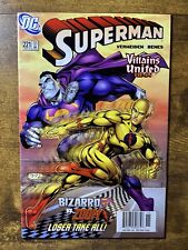 SUPERMAN 221 EXTREMELY RARE NEWSSTAND RACE OF BIZARRO VS ZOOM DC COMICS 2005 picture