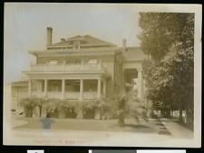 Exterior view of the Burnett Sanitarium in Fresno in 1907 California Old Photo picture