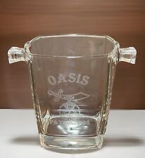 Shriner Oasis Patrol 1998 Etched Glass Ice Champagne Bucket Made In France picture