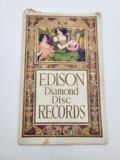 Antique October 1914 Edison Diamond Disc Records Catalog Book Price Guide Music picture