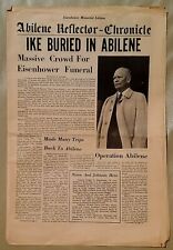 1969 President Eisenhower's Funeral - Abilene Reflector Chronicle picture