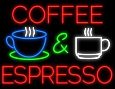 New Coffee and Espresso Beer Man Cave Neon Light Sign 32