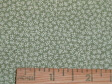 Vtg 2000 Tiny Sage Green Leaves Quilt Sew Fabric Traditions Fabric 36x42 #PB5 picture