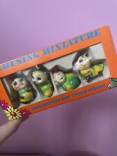Vintage Anthropomorphic Caterpillars Bugs Figurines w/ Box MCM 1960s Kitsch picture