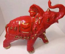 Red And Gold Chinese lunar new year Elephant statue 12