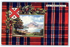 c1910 Loch Lomond Macfarlane Clan Scotland Oilette Tuck Art Plaid Postcard picture