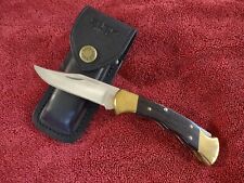 Rare Vintage 1989 Buck 112 Finger Groove Knife Unused Unsharpened With Sheath picture