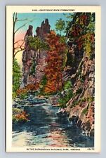 Rock Formations Shenandoah National Park Virginia Postcard picture