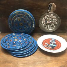 Vintage 3 Pc Assorted Trinkets Coasters, Wine Tester Convent  ............ picture