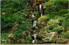 Japanese Gardens Portland Oregon Or Heavenly Waterfall Otaki Strolling Postcard picture