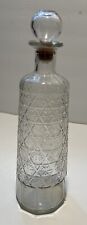 1960s Vintage Schenley Liquor Snowflake Clear Whiskey Bottle Decanter *EMPTY* picture