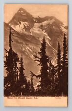 Mount Sir Donald-British Columbia, Mount Sir Donald Glacier, Vintage Postcard picture