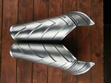 Pair of bracers Arm protection Elven armor elf  warrior larp Steel Silver Gift picture