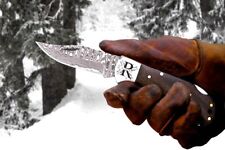HAND FORGED DAMASCUS STEEL BEST POCKET FOLDING KNIFE | W/SHEATH | BACK LOCK picture