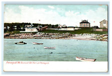 1908 Ruins of the Old Fort of Pemaquid, Pemaquid Point ME Posted Postcard picture